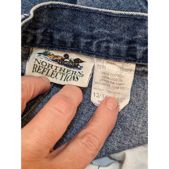 Juniors Northern Reflections Size 13/14 Capri Jeans Med Wash 32x17 High Rise - Picture 3 of 4